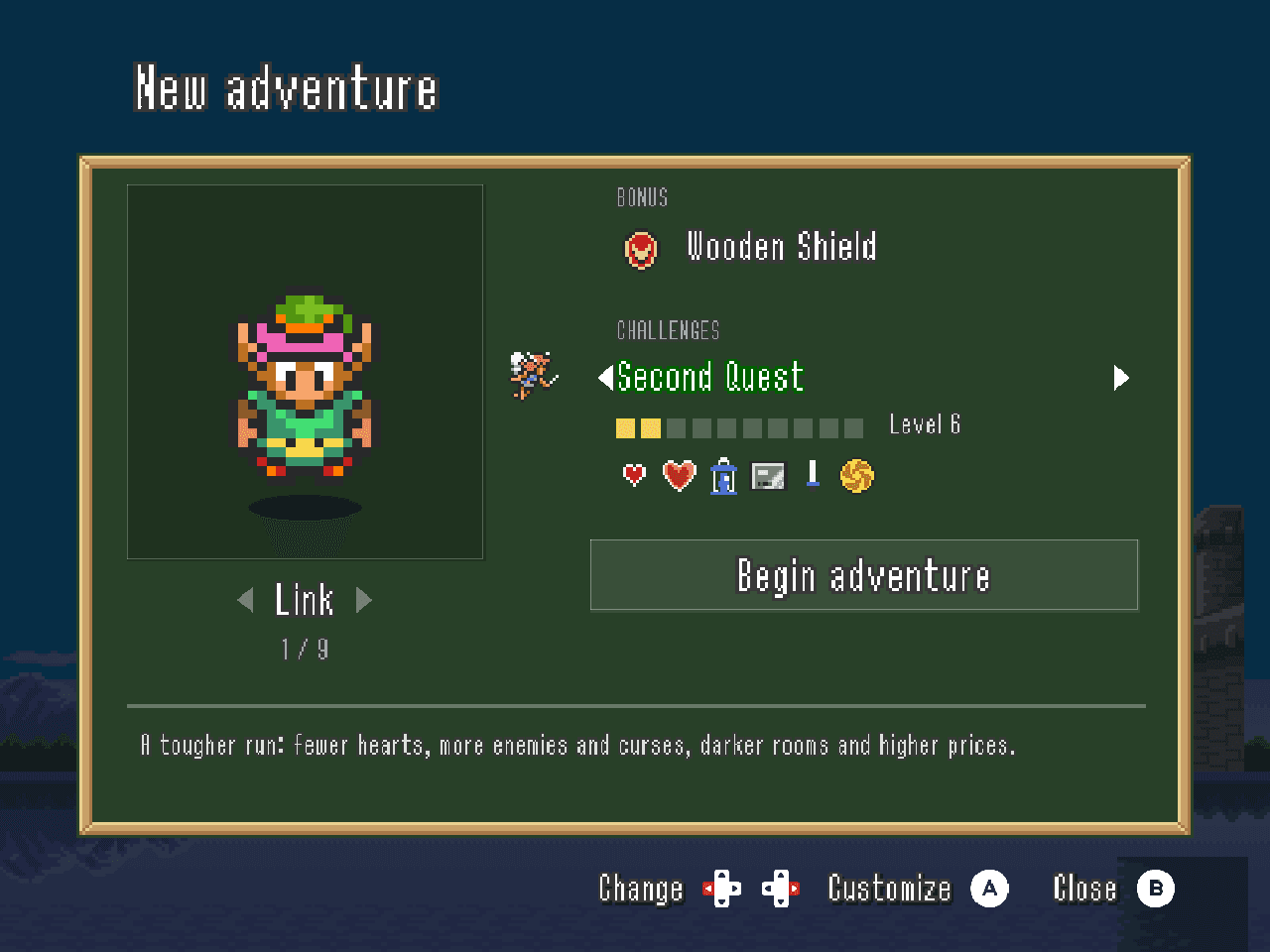 Choose how hard the dungeon fights back