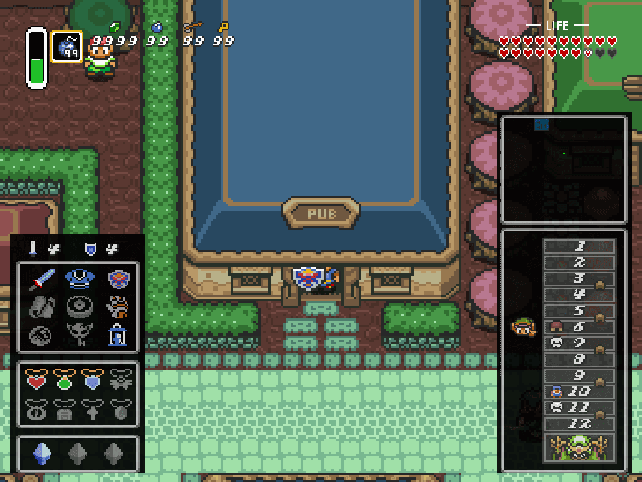 On 4:3, the dungeon gets the whole screen